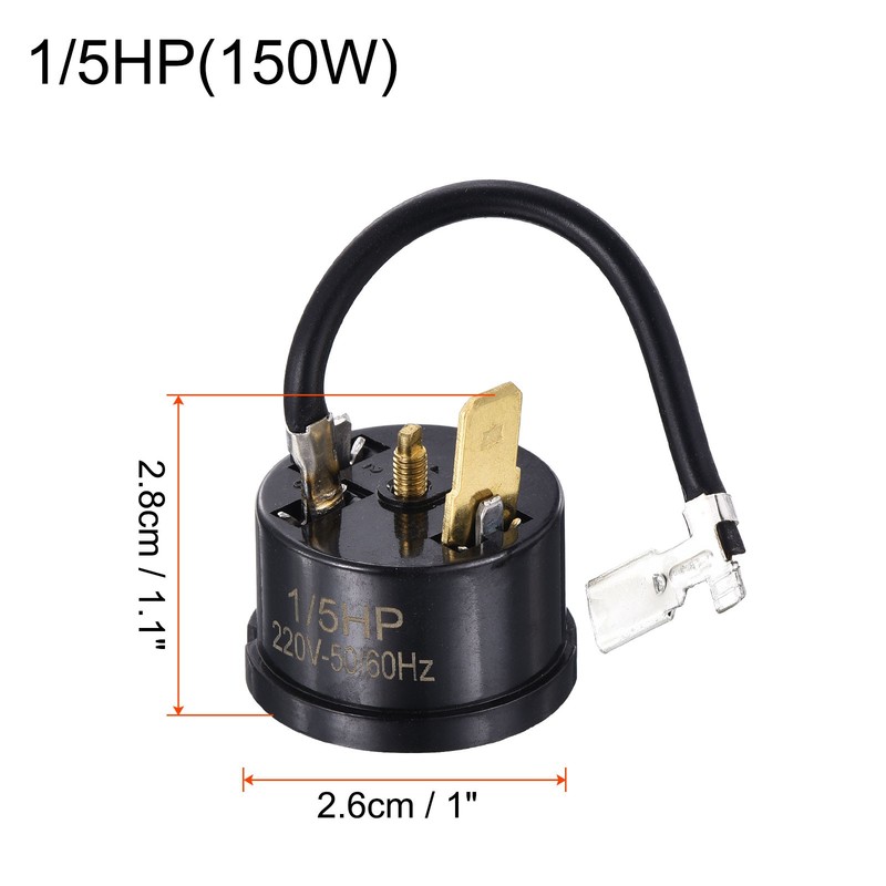 2Pcs Refrigerator Thermal Overload Protectors 1/5HP 150W Compressor Replacement gallery