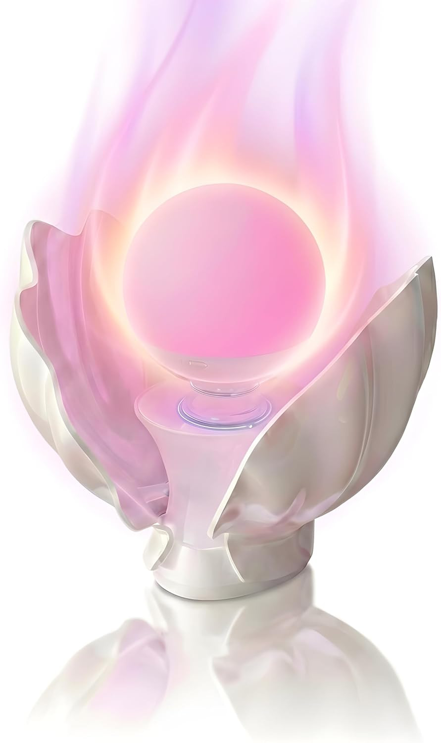 Shell Bedside Table Lamp with Wireless Charger - Stepless Dimmable Nightstand Li gallery