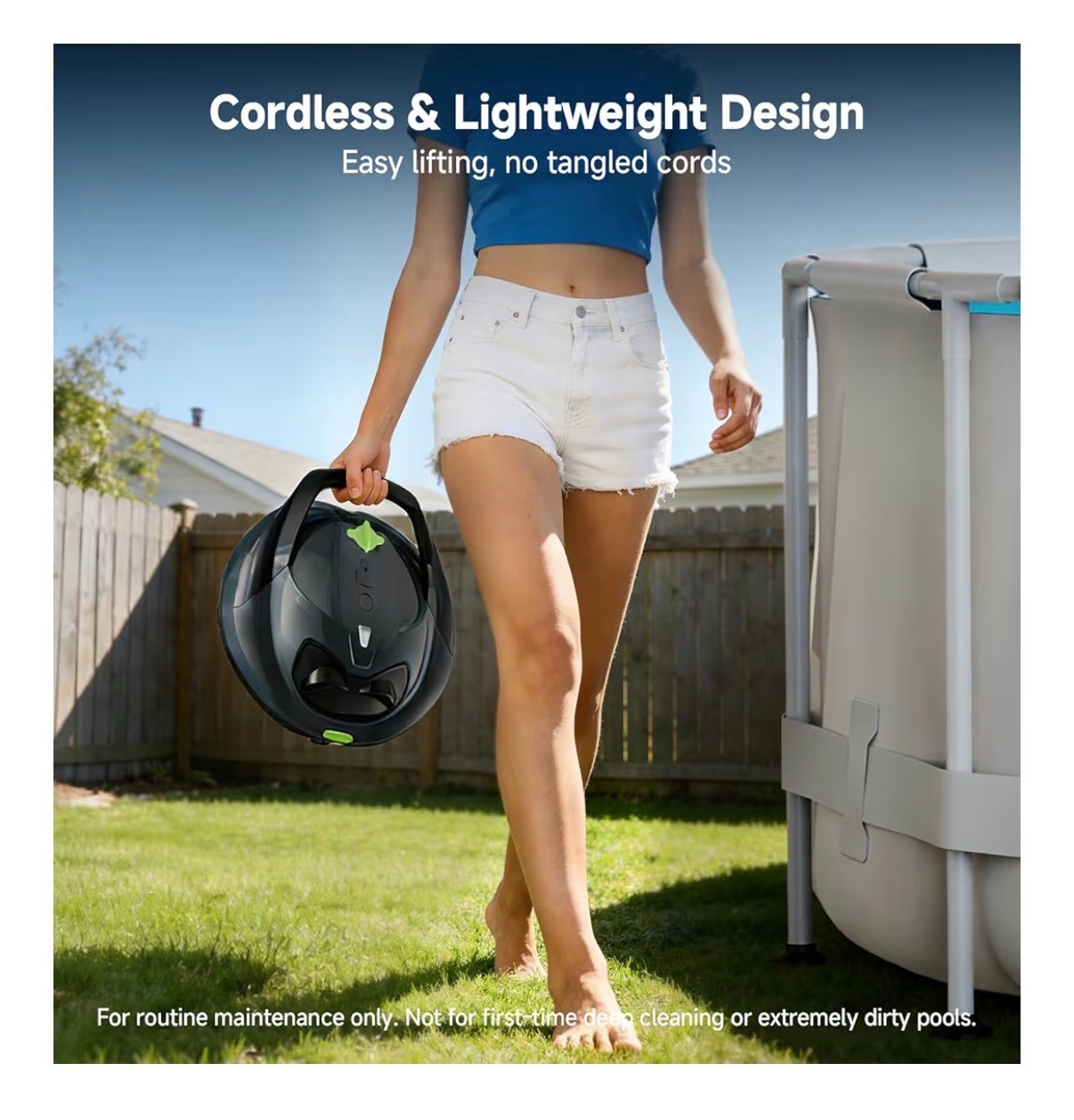 Pooloob PF1 Cordless Pool Vacuum Cleaner Robot: 150 Min Runtime, Triple Layer... gallery