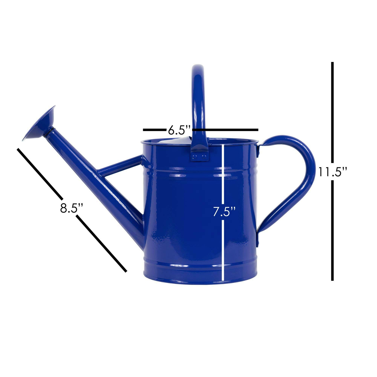 Gardener's Select Standard Garden Outdoor Watering Can, Navy Blue, 3.5 Liters gallery