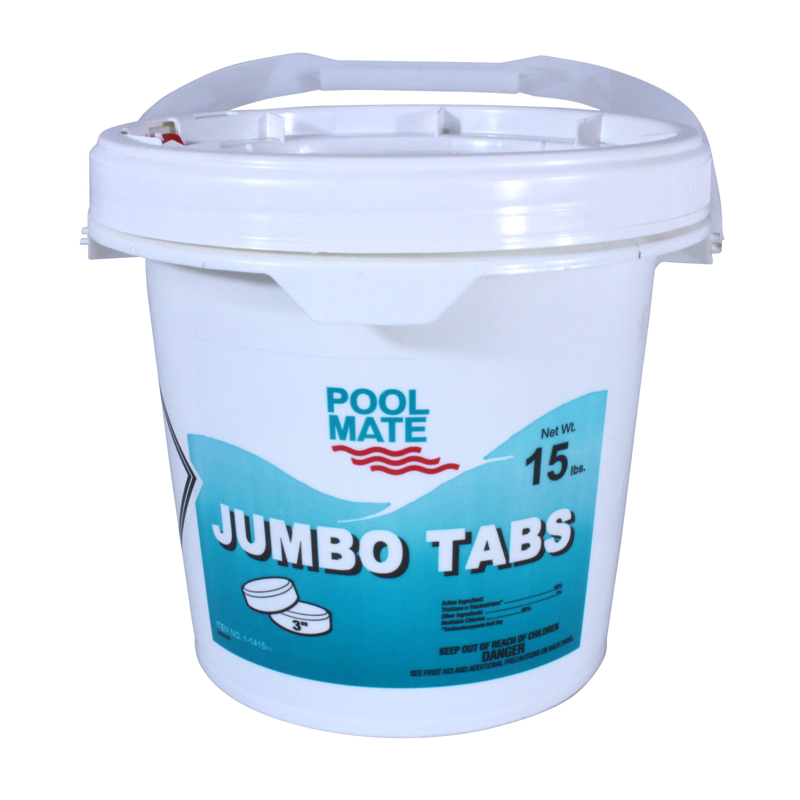Pool Mate 3" Chlorine Tabs Swimming Pool Sanitizing Chemical - 15 Lbs. gallery