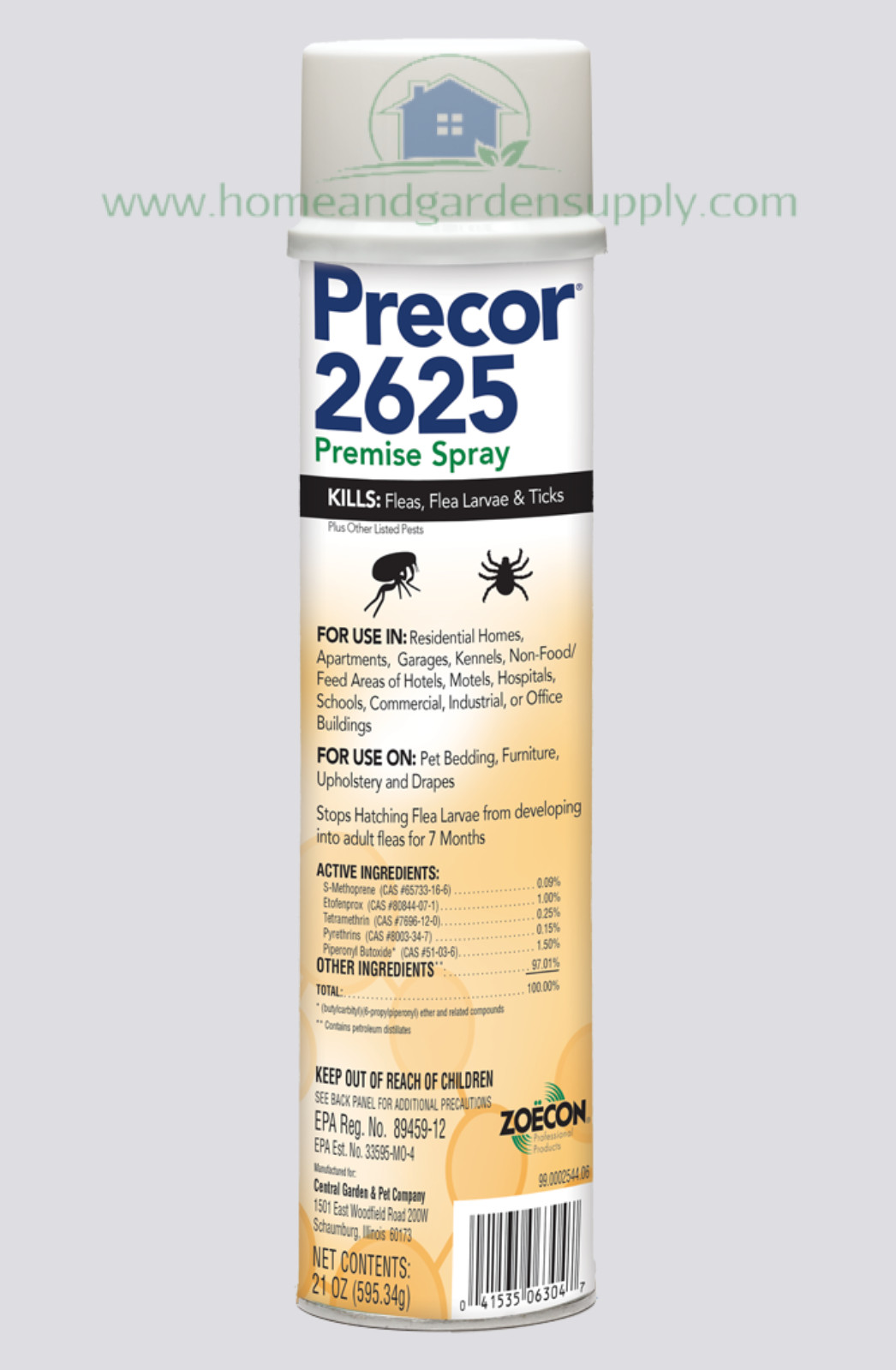 Precor 2625 Premise Spray Insecticide Quick Knockdown 21 oz Can by Zoecon gallery