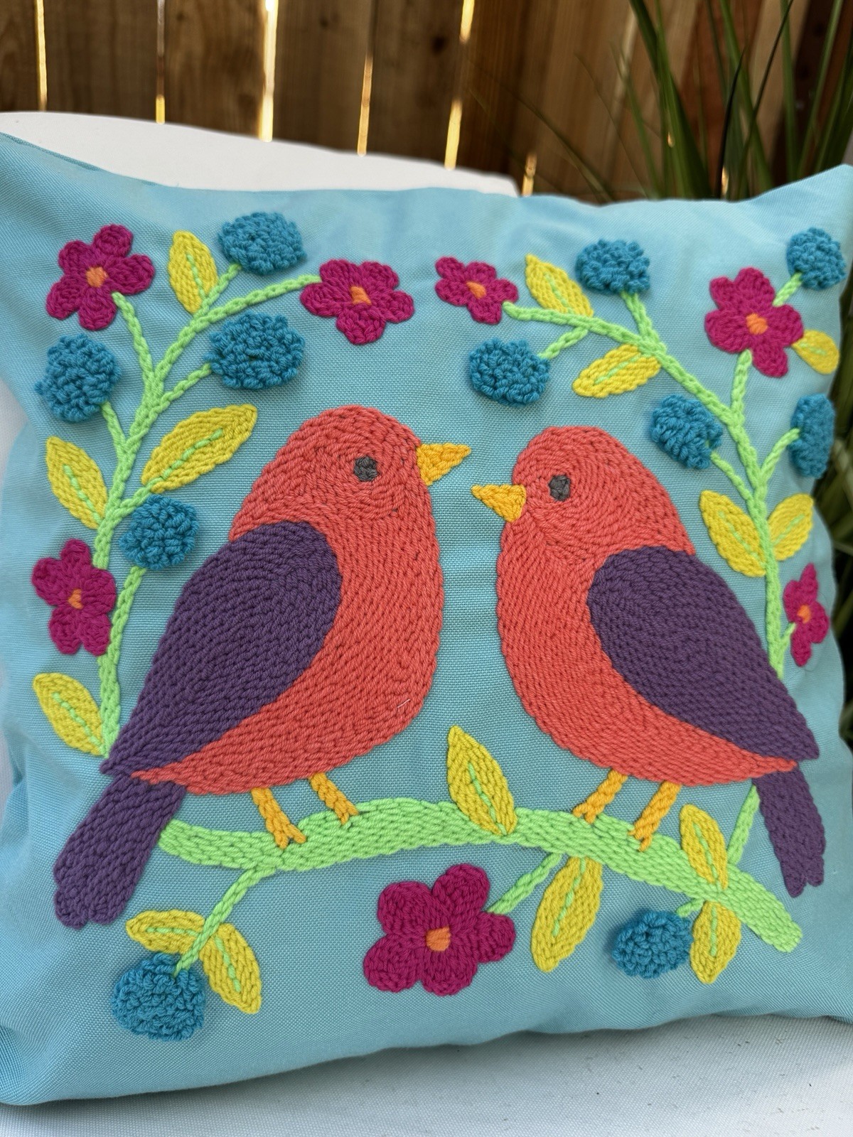 Handmade Punch Needle Pillow Cover: Pop Art Decorative Cushion Case gallery