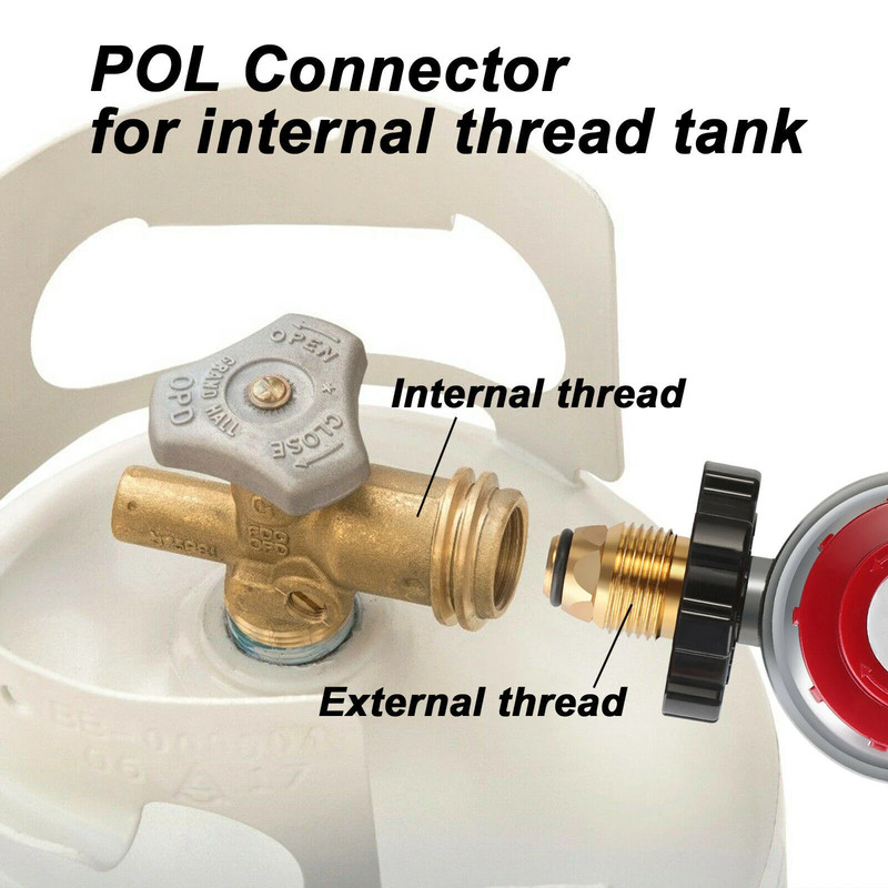 12FT High Pressure Adjustable Propane Gas Regulator Hose Indicator, Stainless gallery