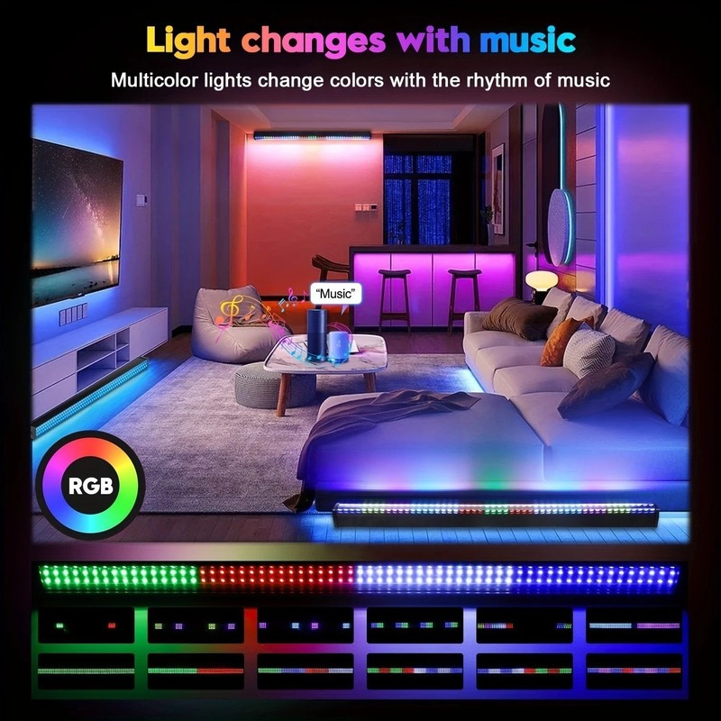 100Ft LED Strip Lights, Smart Light with App Remote Control, RGB LED Lights for gallery