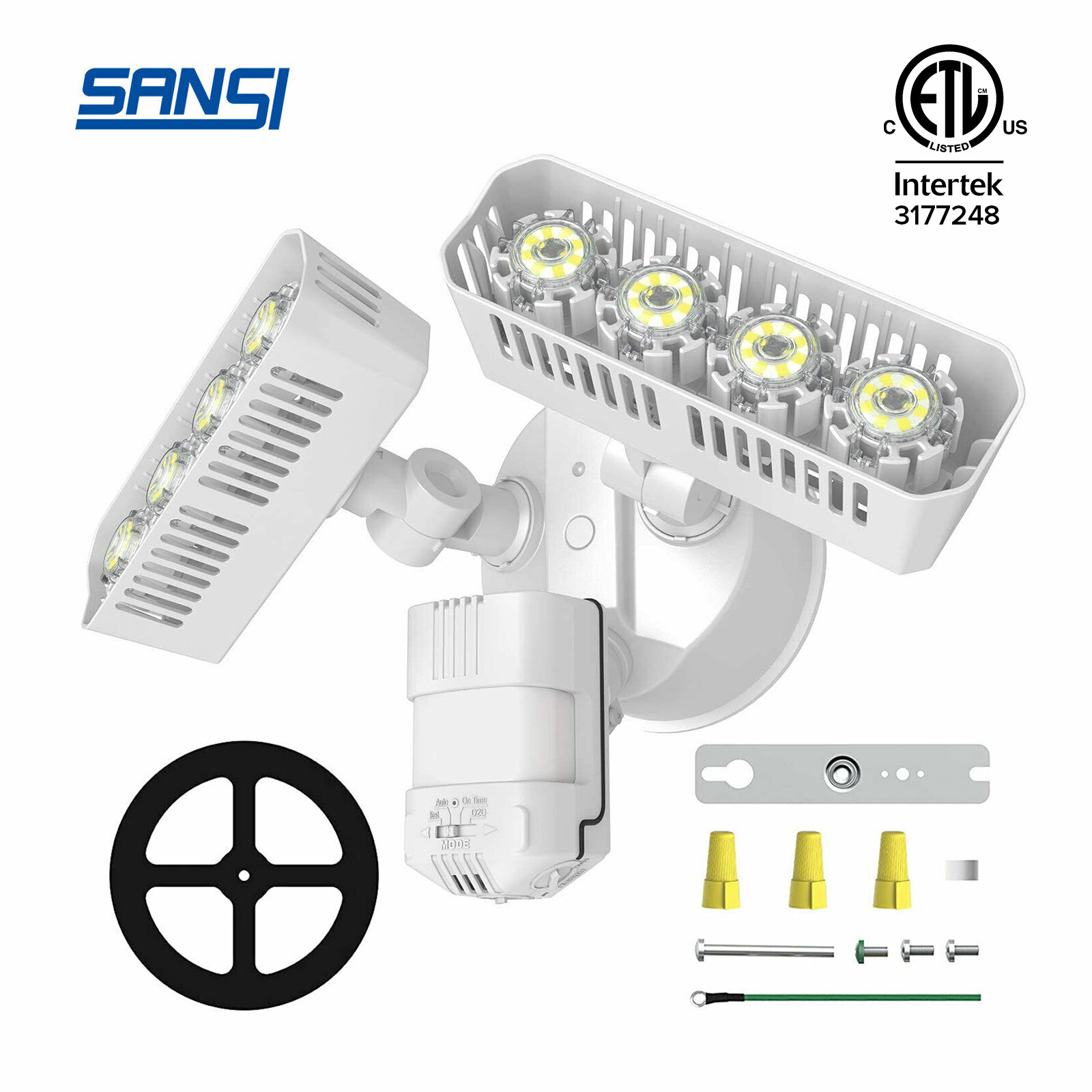 3600lm 250W LED Security Light Motion Sensor Yard Floodlight Dusk to Dawn Safety gallery
