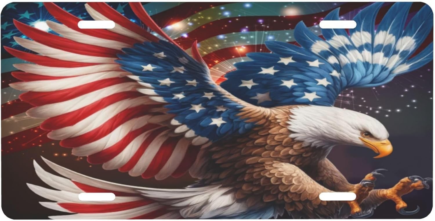 Front License Plate for Car Designs Animal Eagle America USA Stainless License P gallery