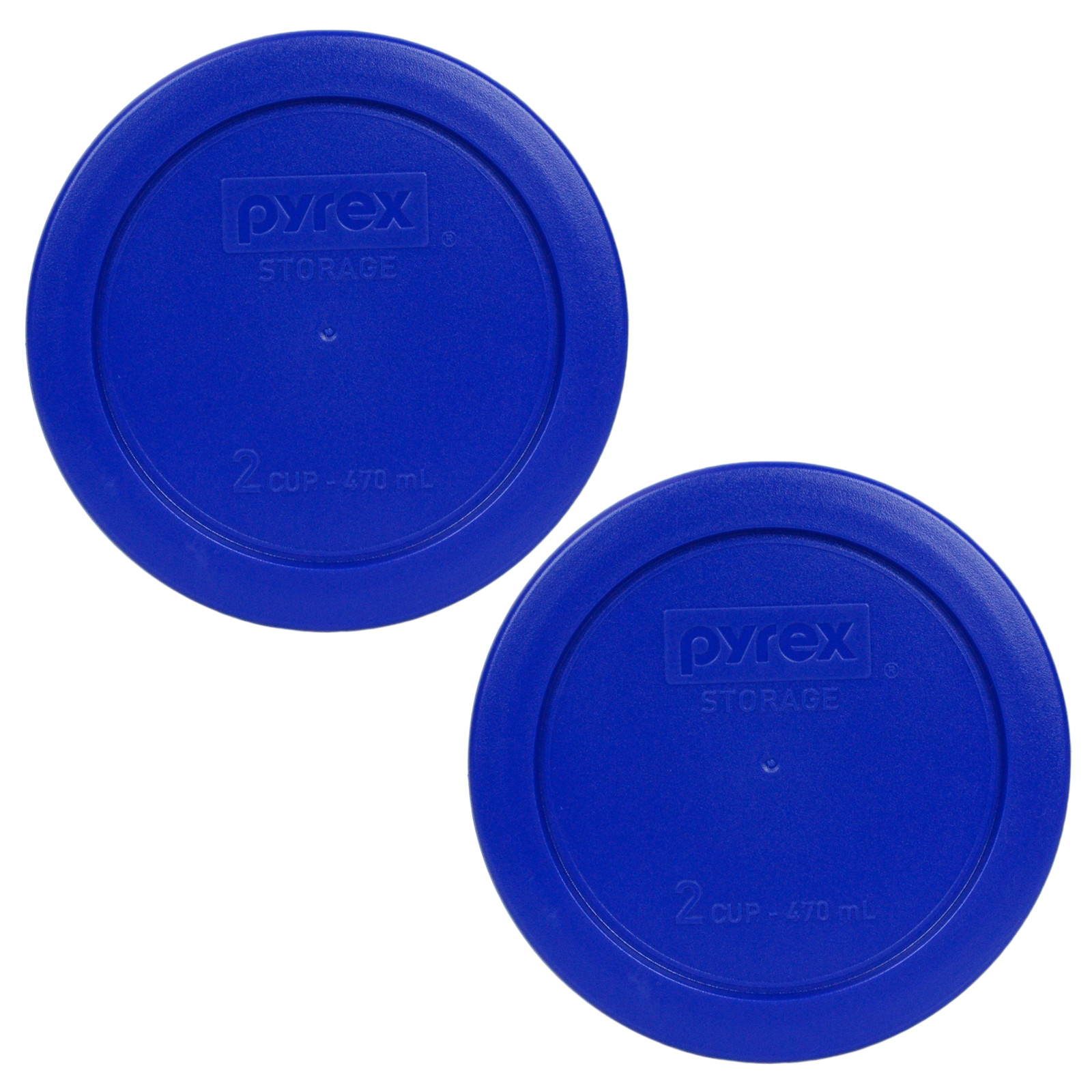 Pyrex 7200-PC Cadet Blue Plastic Food Storage Replacement Lid Cover (2-Pack) gallery