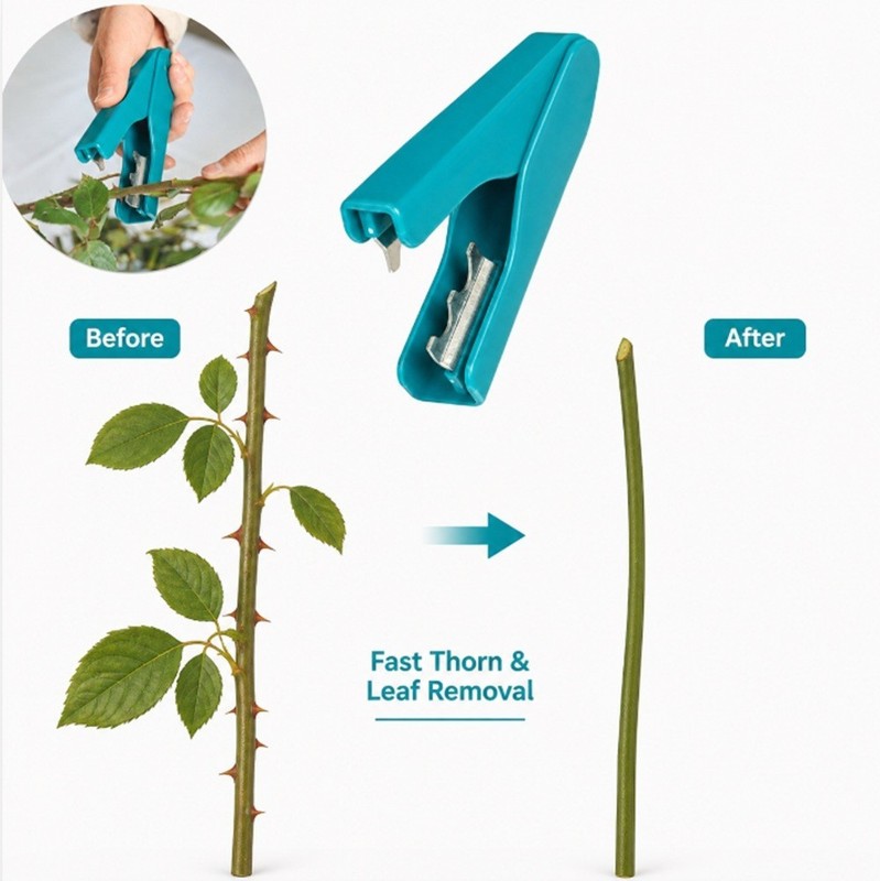Rose Thorn Stripper Stem Remover Tool Floral Stem Stripping Tool 1 Pack Plastic gallery