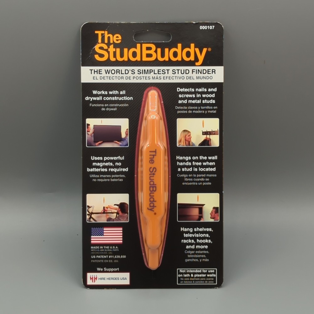 The Original StudBuddy Magnetic Stud Finder # 000107 - Made in the USA NEW NIP