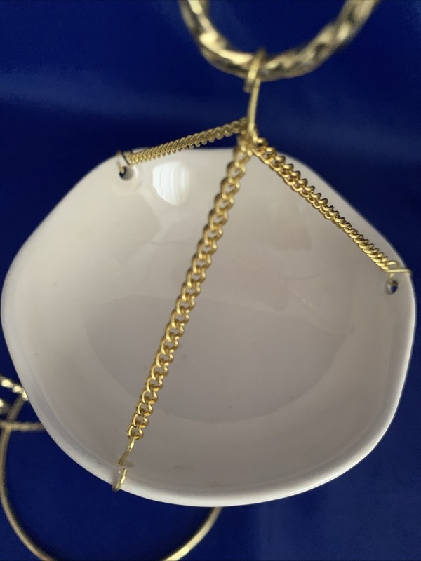 Yankee Candle Replacement Hanging Ceramic Wax Holder Cup Tart Melter Cream No St gallery