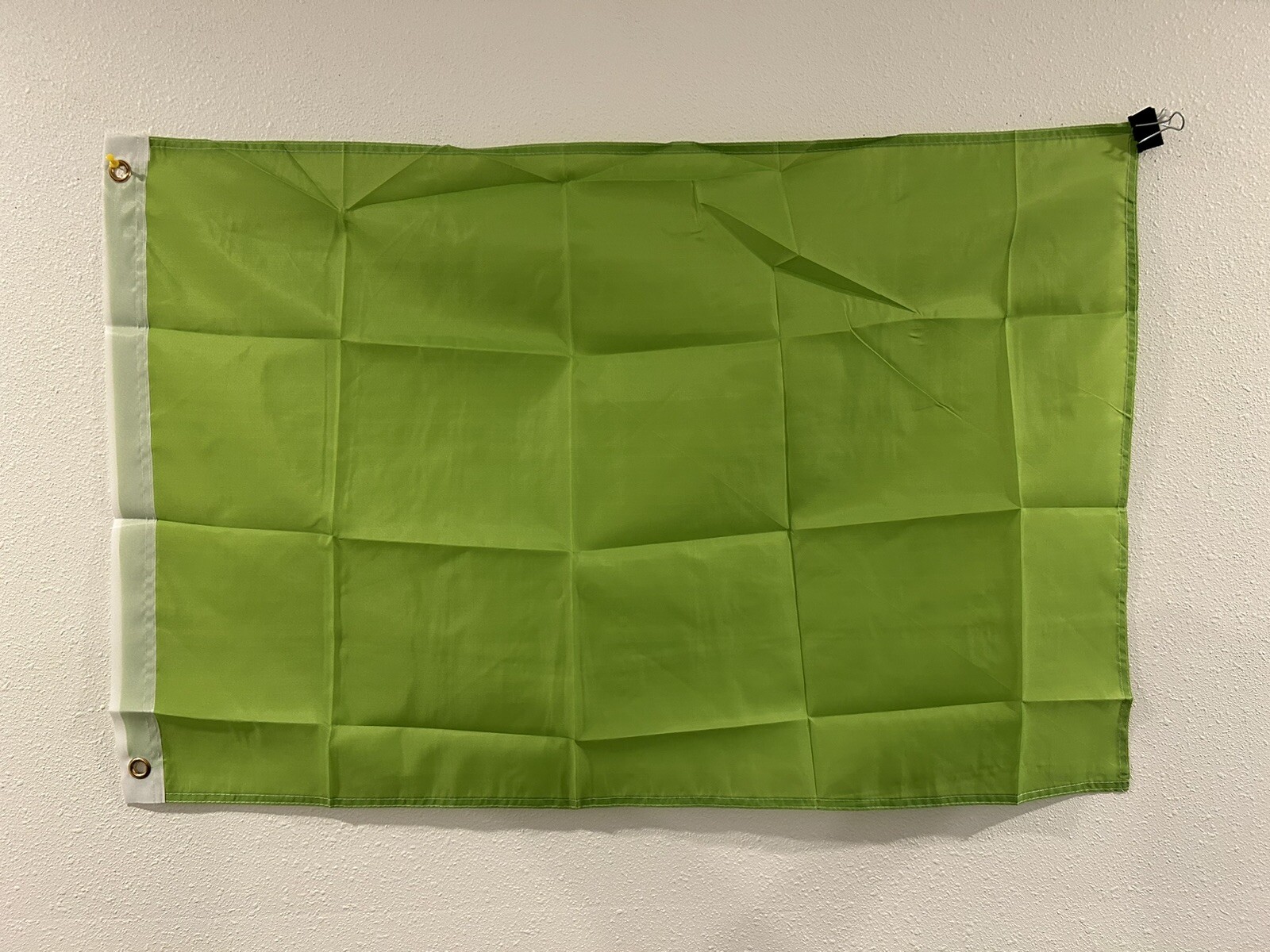 2x3 Green Solid Plain Blank Color Flag 2'x3' Banner Grommets Bx. 5 gallery