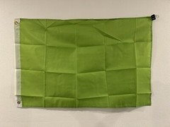 2×3 Green Solid Plain Blank Color Flag 2’x3′ Banner Grommets Bx. 5
