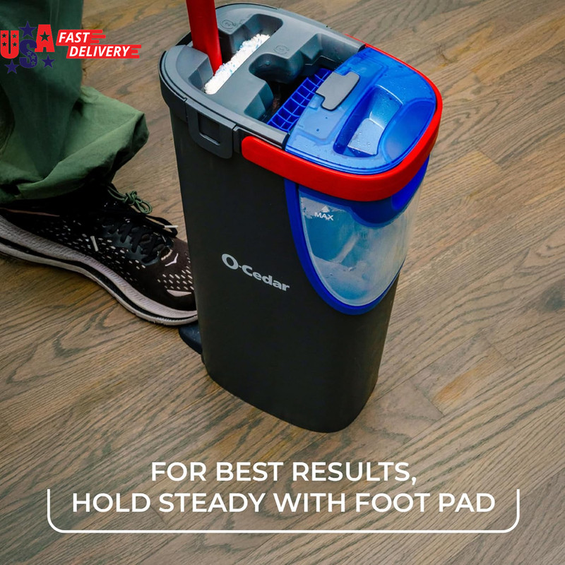 O-Cedar H2Pro Flat Mop System | Quick Everyday Cleaning | Dual-Tank Fresh Water gallery