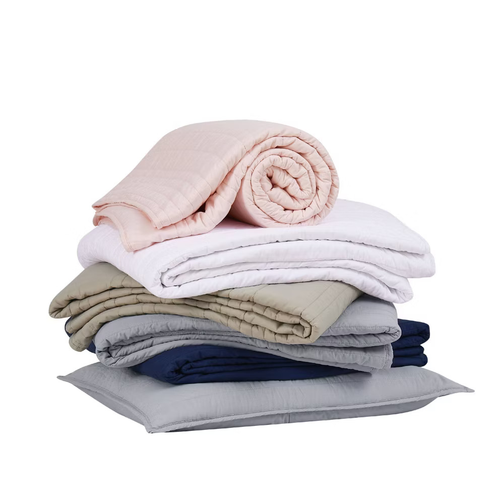 Full/Queen 3pc Antimicrobial Quilt Set Blush - Truly Calm gallery