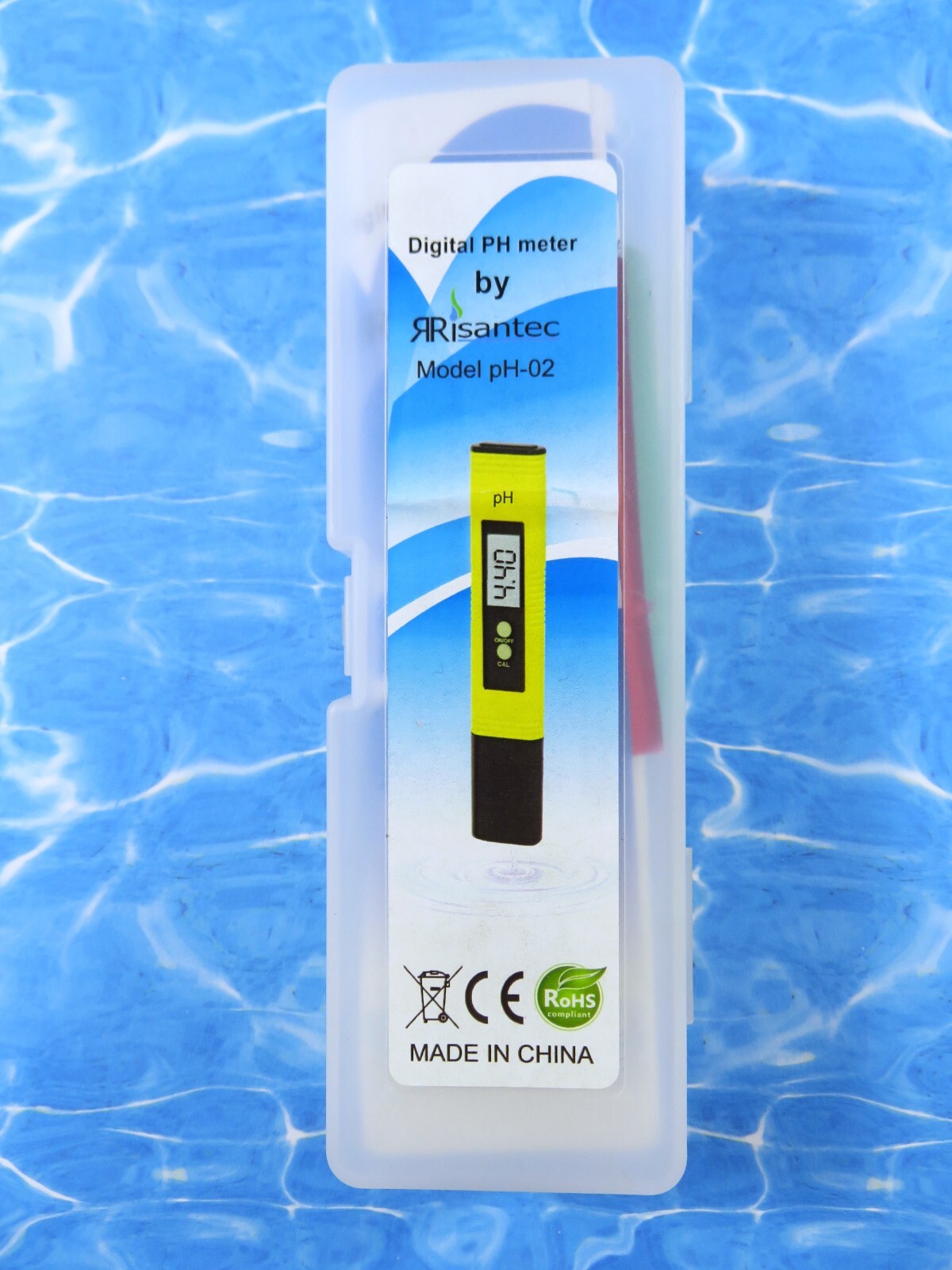 Risantec Digital PH Meter Tester Model pH-02 In Storage Case For Pool Spa New gallery