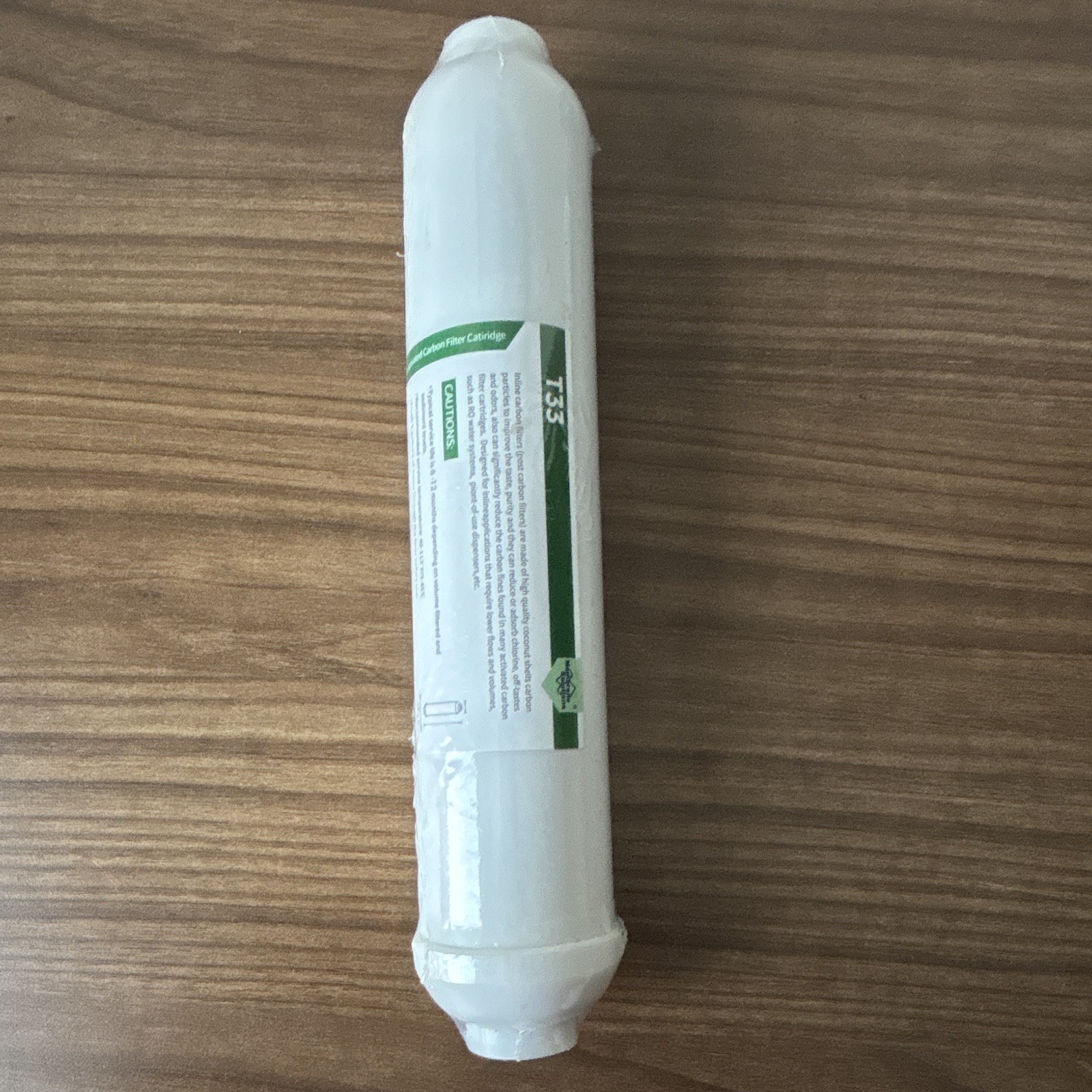 T33-F10-QC Inline Post Activated Carbon Filter Cartridge 10x2 for RO, White gallery