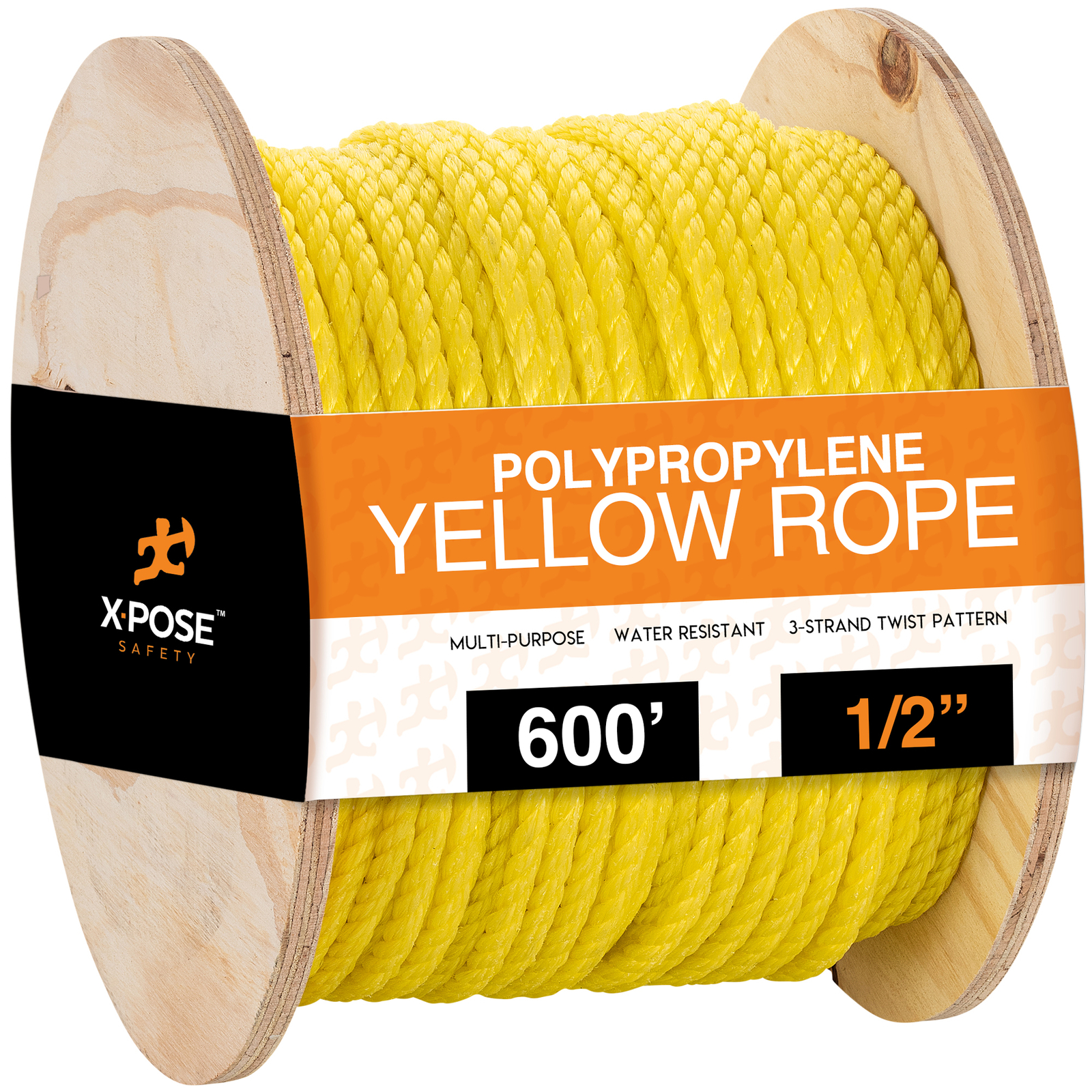 Twisted Polypropylene Rope - Yellow Floating Poly Boat Rope gallery
