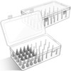 2 Pcs Piping Tip Box with Fixed Pins 84 Piping Tip Organizer Baking Cake Deco... gallery