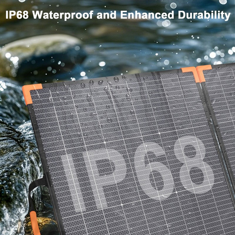 400W 200W 100W Solar Panel Bifacial Foldable Solar Charger for Outdoor Camping gallery