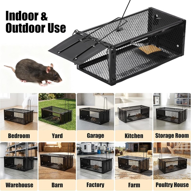 Pet-Safe 2-Pack Live Capture Mouse Traps 12.5"x5.5"x4.5" for Indoor/Outdoor Use gallery