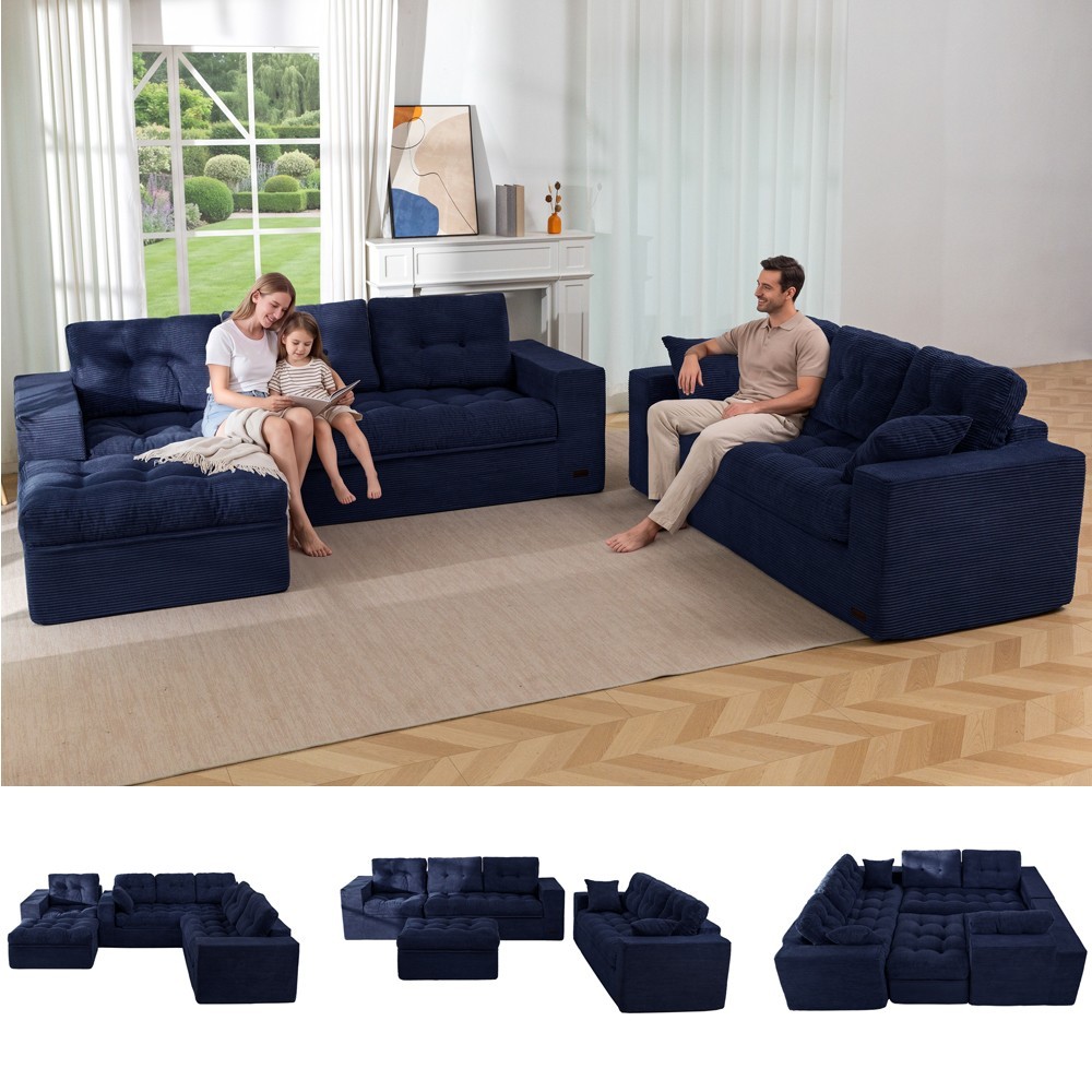 MAXYOYO Modular Sectional Sofa , Cloud Boneless Couch with Layered Cushion gallery