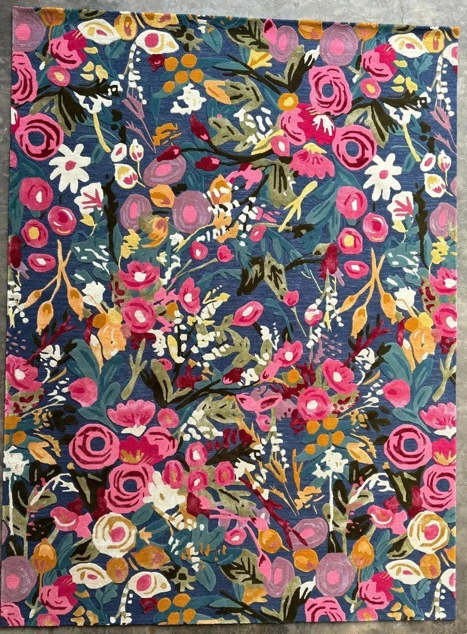 Wildfloral Modern Hand-Tufted 100% Wool Area Rug Carpet 8x10 8x12 gallery