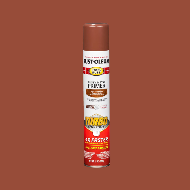 Rusty Metal Red, Rust-Oleum Stops Rust Primer Turbo Spray Paint, 24 oz (3 Pack) gallery
