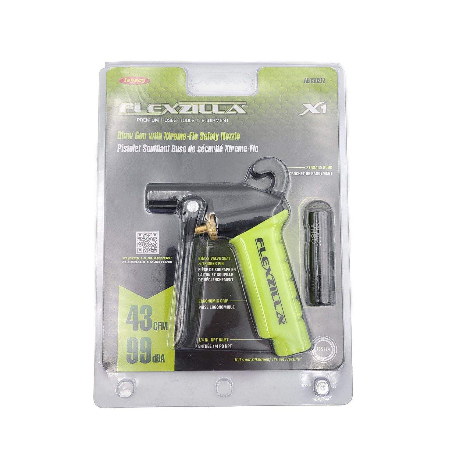 Flexzilla AG1502FZ X1 Blow Gun with Xtreme-Flo Safety Nozzle gallery