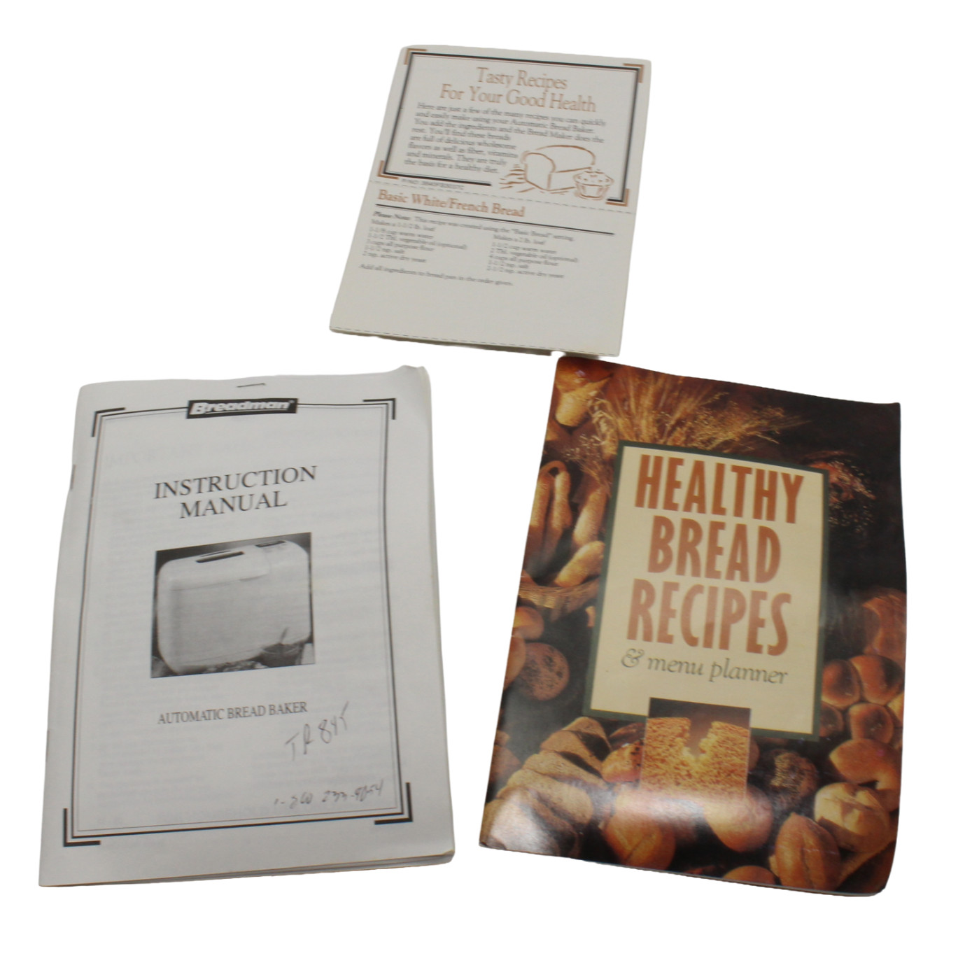Genuine Breadman TR-845 Bread Maker Recipe User Instruction Manual Guide Book gallery