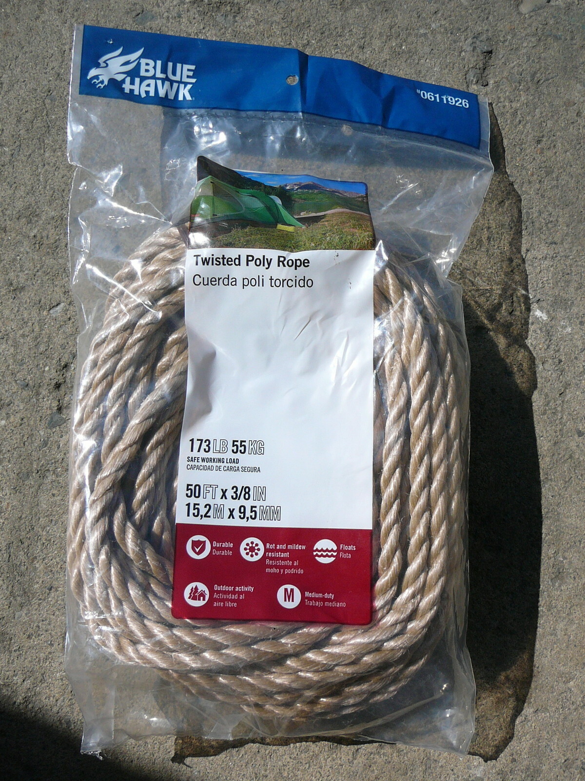 3/8" x 50' Ladder Rope Light & Strong Poly Extension Ladder Replacement Line gallery