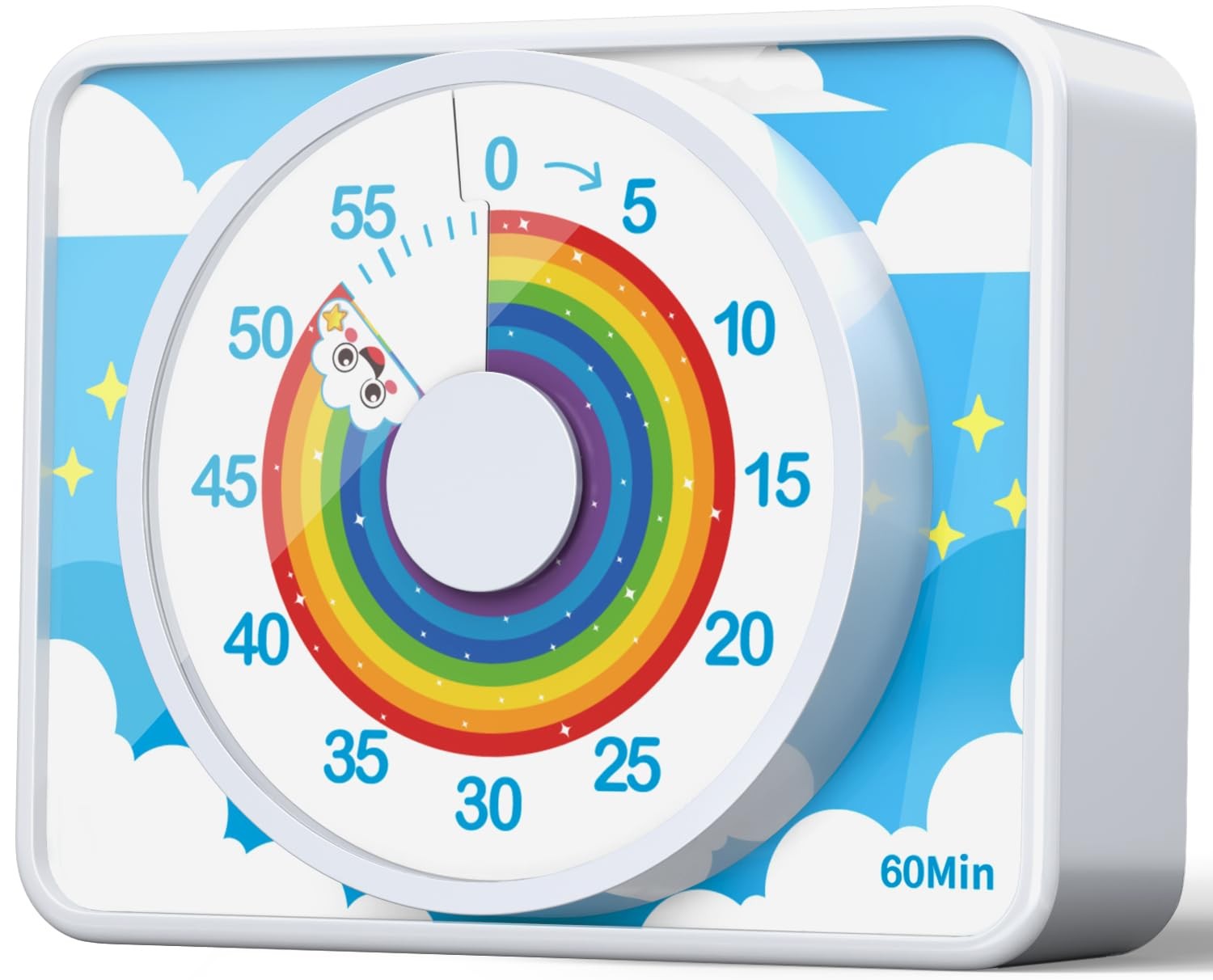 Visual Timer for Kids 60 Min Rainbow Countdown Clock for Classroom & ADHD gallery