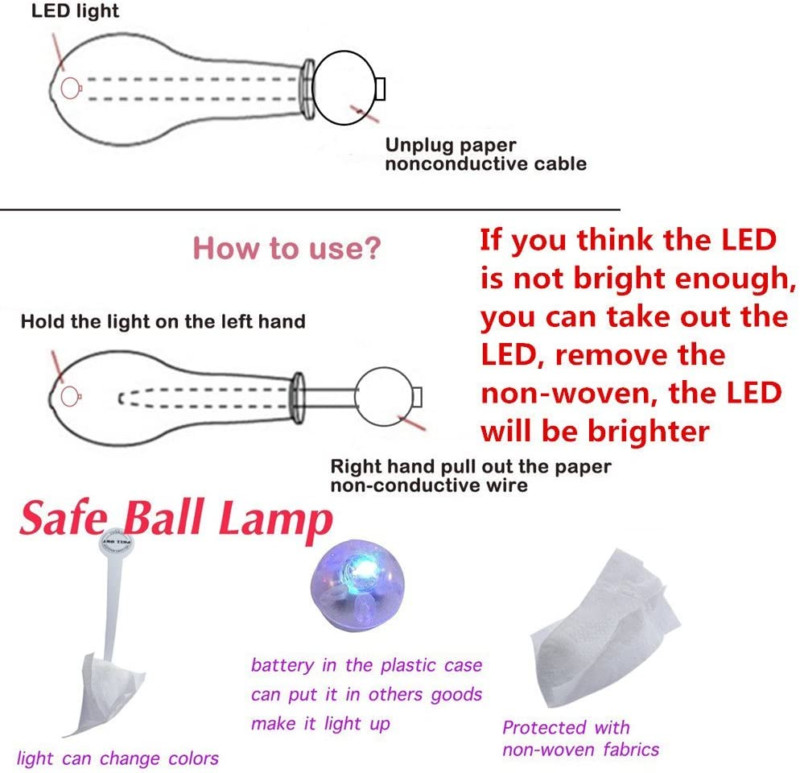 20 LED Light up Balloons Mixed Colors Flashing Lasts 24 Hours Party Birthday Wed gallery