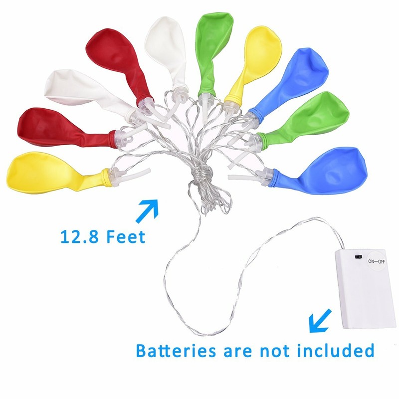 10 Pack Balloons String Lights Premium Mixed-Colors New GIGALUMI LED Light Up gallery