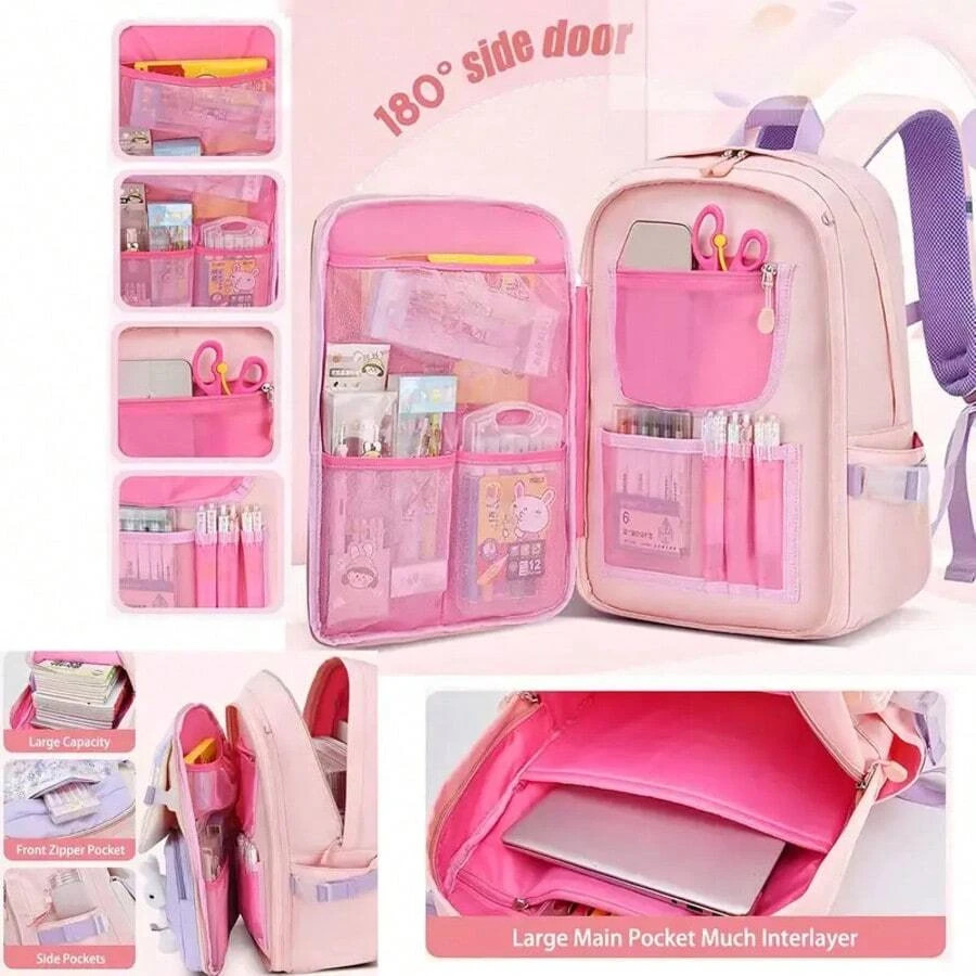 Backpack Student Backpack With Multiple Pockets, Large Capacity, Breathable And 2