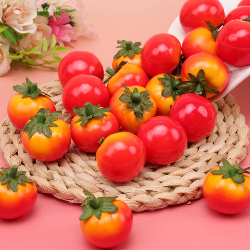 Gresorth 40pcs Mini Artificial Tomato Decoration Fake Fruit Home Party Christmas gallery