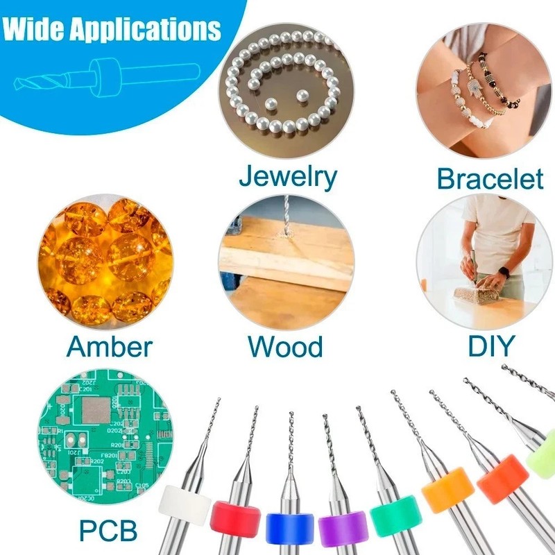Drill Bit Set Carbide PCB Mini CNC Micro Drill Bits 0.1mm-2.0mm XCAN gallery