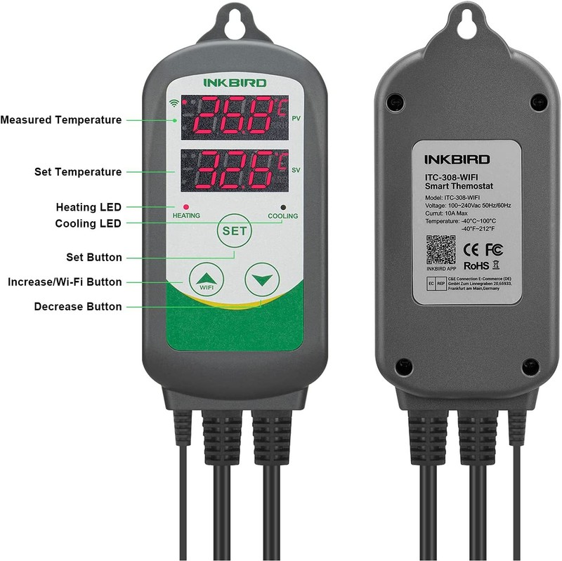 Inkbird Digital Temperature Controller 308 Wifi Aquarium Tank Reptile Waterproof gallery