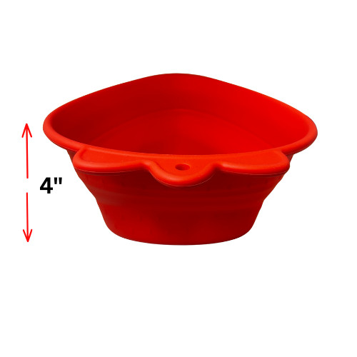 Target Sun Squad Strawberry Silicone Collapsible Colander Strainer Red 10” Kitch gallery