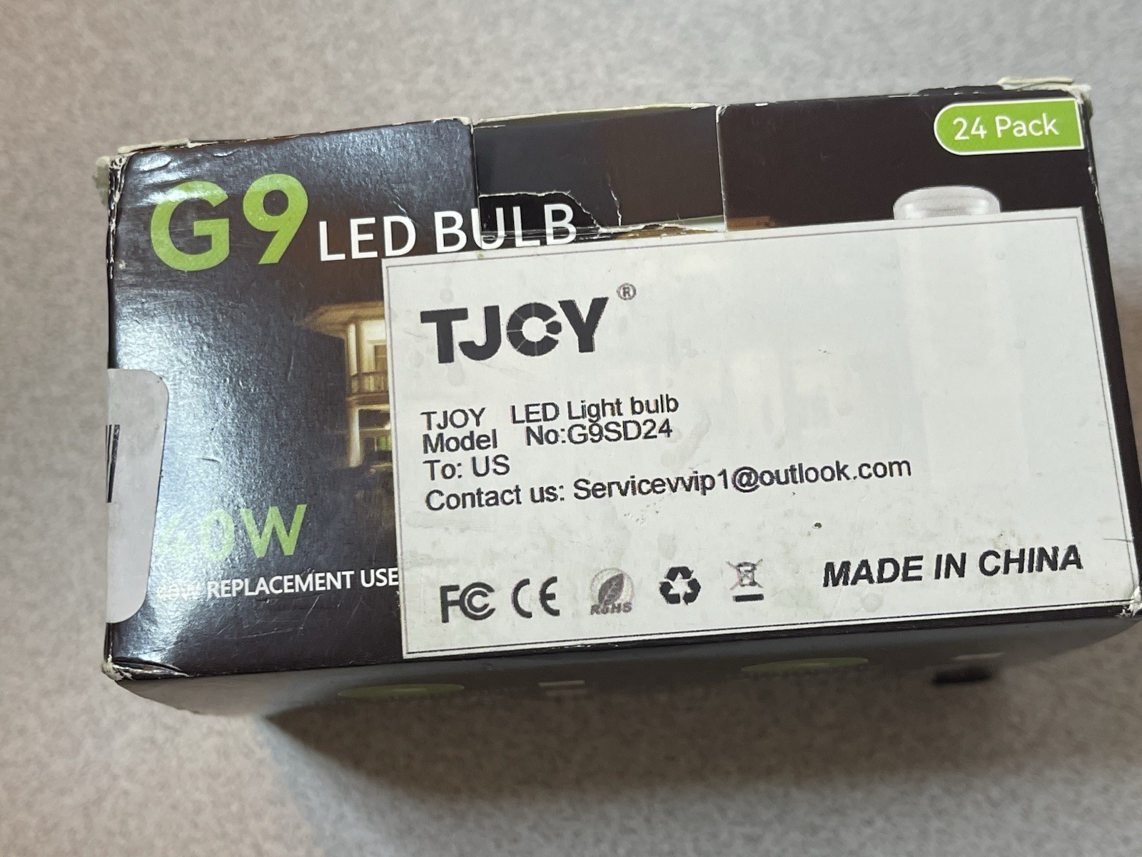 TJOY G9 LED Bulb 4W, 40 Watt Equivalent Halogen 3000K T4 120V dimmable 24-Pack gallery