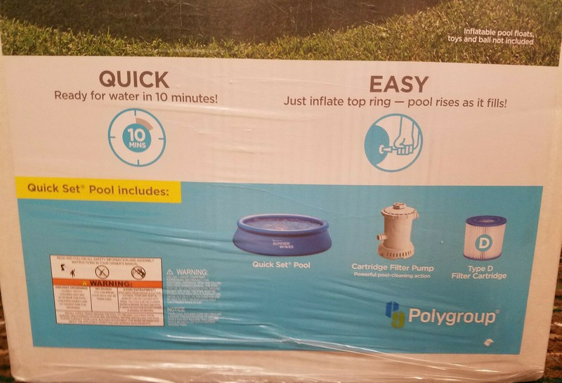 Summer Waves 13' x 33" Quick Set Ring Above Ground Swimming Pool Set (Polygroup) gallery