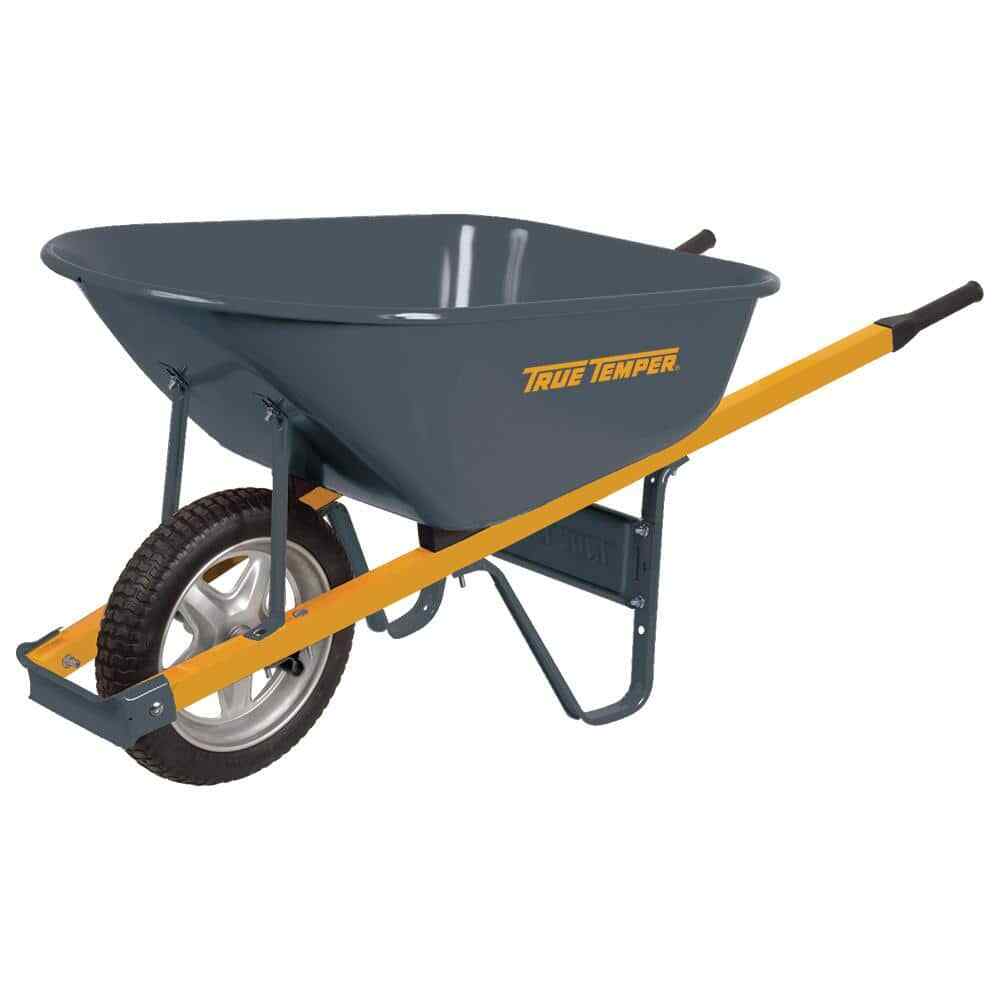 True Temper Wheelbarrow Heavy Duty Garden Lawn Yard Cart Trolley gallery
