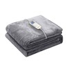 Wapaneus Heated Blanket Electric Throw 72" x 84" Full 72*84in, Light Grey gallery