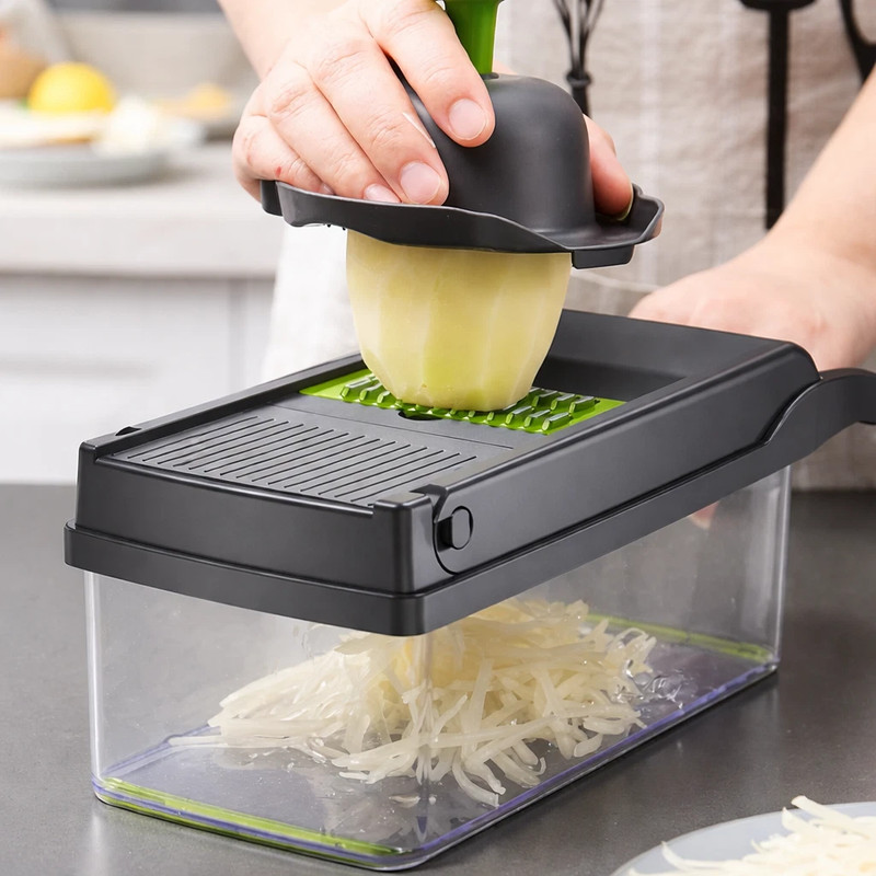 Kitchen Vegetable Salad Cutter Chopper 16-In-1 Food Onion Veggie Peeler Slicer gallery