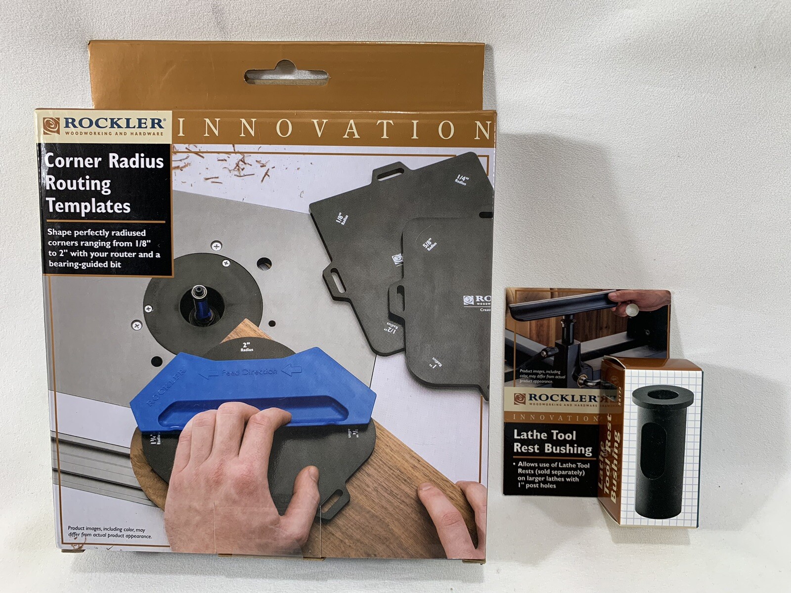 Rockler Corner Radius Routing Templates, 12 radiuses 1/8" to 2" Woodworking + gallery