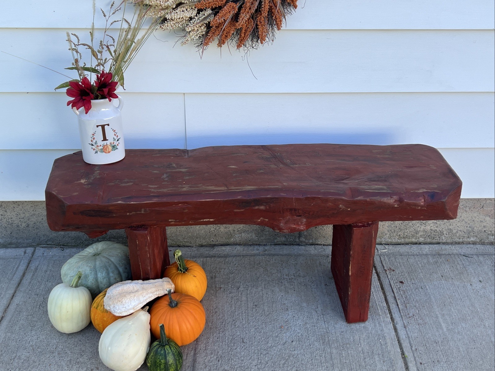 Rustic Log Cabin Log Bench Hand Made In Wa State gallery