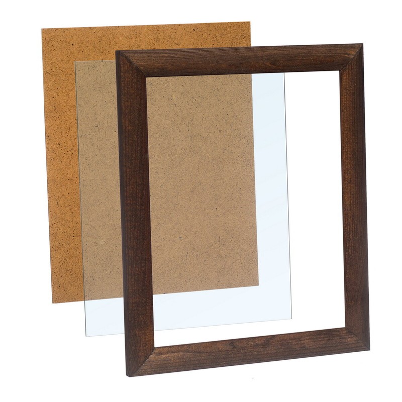 Rustic Wooden Picture Frames - Natural Solid Wood - Wall Mount Tabletop Display gallery
