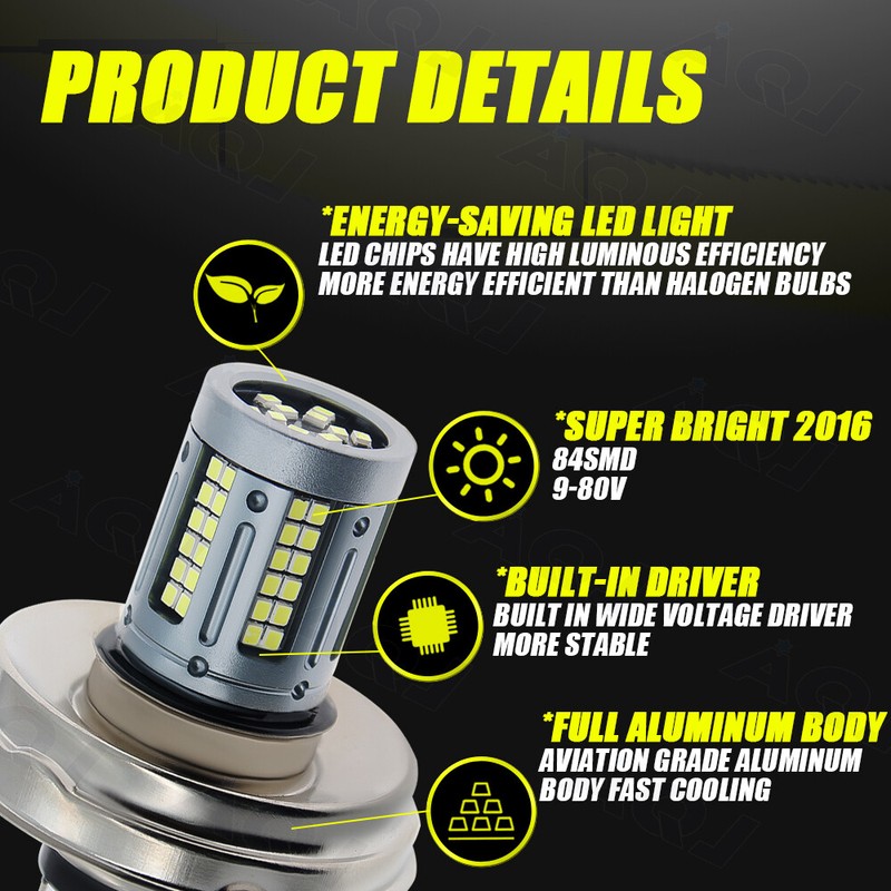 SUPER LED headlight light Bulb for Yamaha XT350: 1985-2000 motorcycle: US Seller gallery
