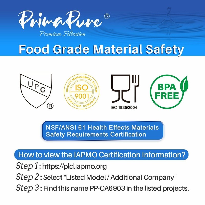 PrimaPure Coffee Filter For Philips Saeco AquaClean CA6903 IAMPO Certified NSF gallery