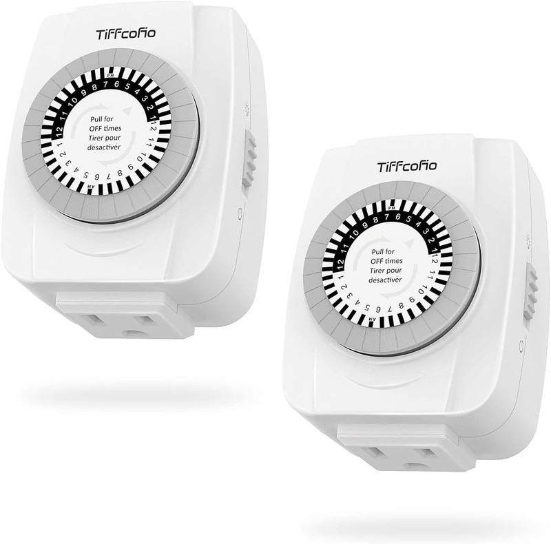 User-Friendly 24-Hour Outlet Timer with 48 Settings - Perfect for Energy Savings gallery